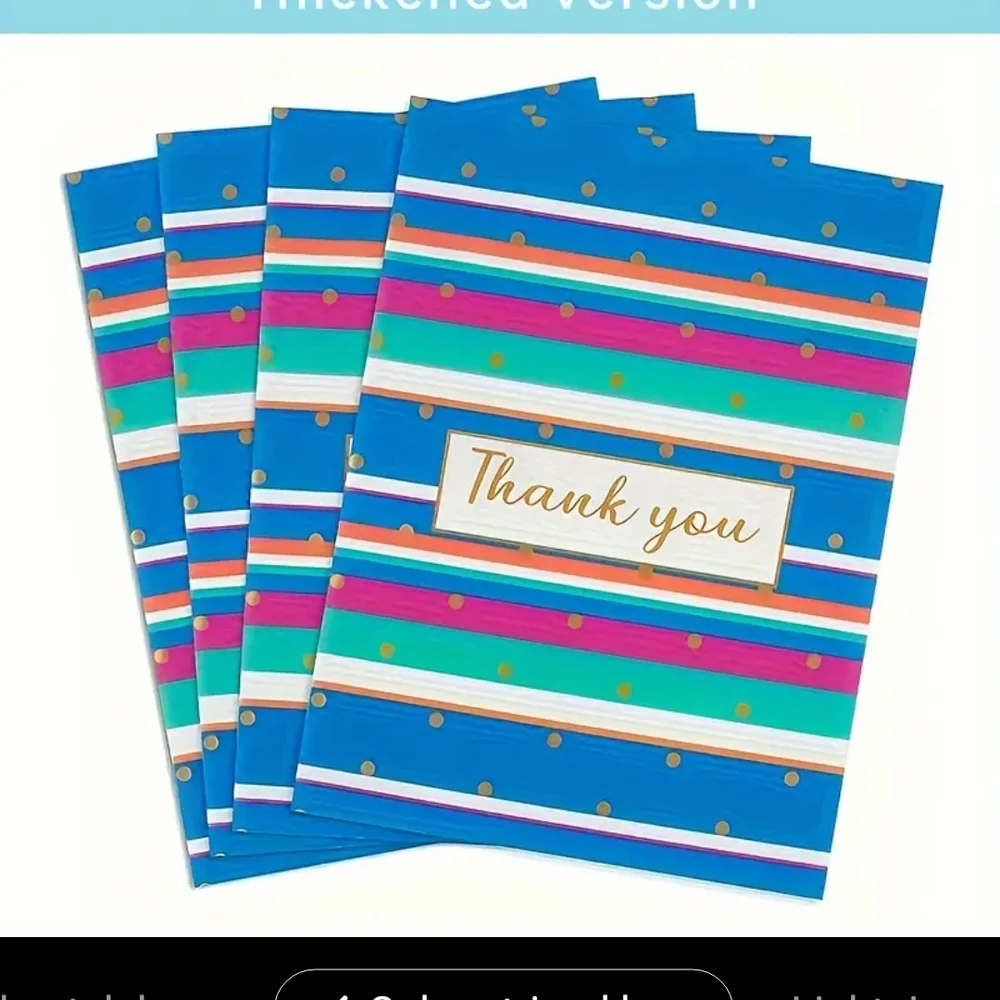 Colorful Thank You Polymailers